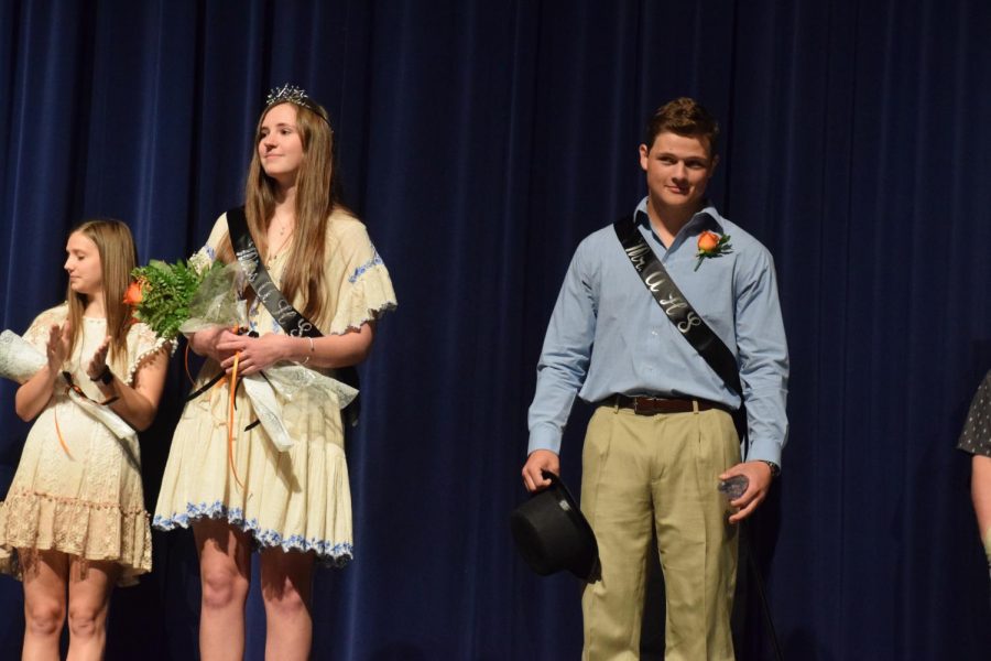 The crowned Mr. and Miss AHS. 