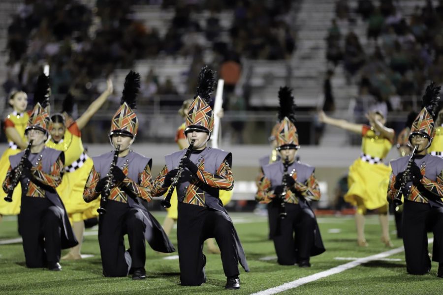 Band shows their skills by performing at the Football game on Sept. 16
Photo by Alexis Phillips