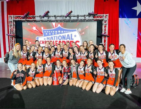 Cheer after winning NCA State Champion