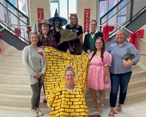 As a part of Red Ribbon Week, counselors and office staff dressed up as Wizard of Oz Thursday, Oct.31, for Costume and Pajama Day.