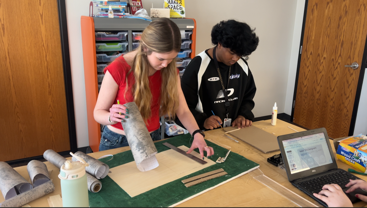 As they work on designs for their class, architecture students create plans for Will Park as a collaboration between the city officials and the CTE course. 